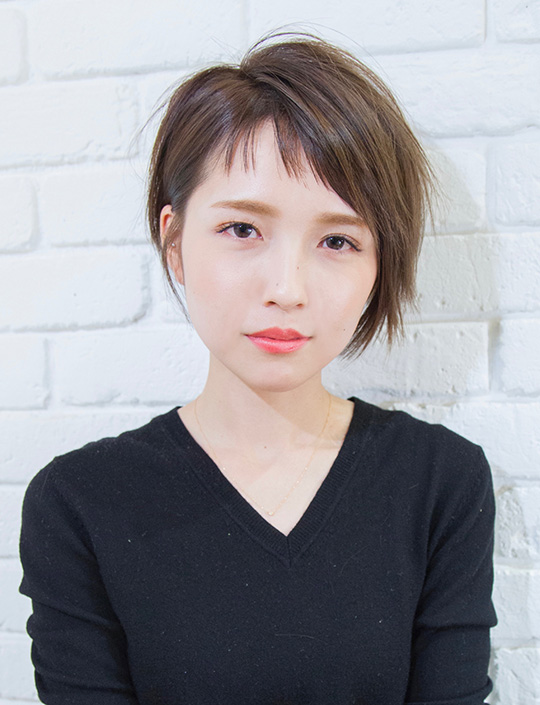 大人可愛い 耳掛け ショート ヘアスタイル サロン Crede Group